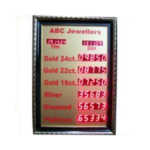 Jewellery Rate LED Displays