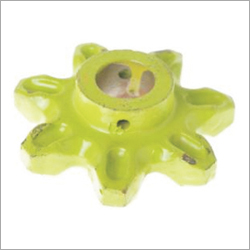 Gear 7 Teeth - Metal 50mm Lime Green, 7 Teeth, Precise Meshing, Easy Installation
