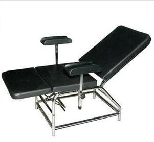 Blood Donor Couch - Stainless Steel Frame, Manual Adjustability, Adjustable Footrest | Comfort, Durability, Hygiene, Stability