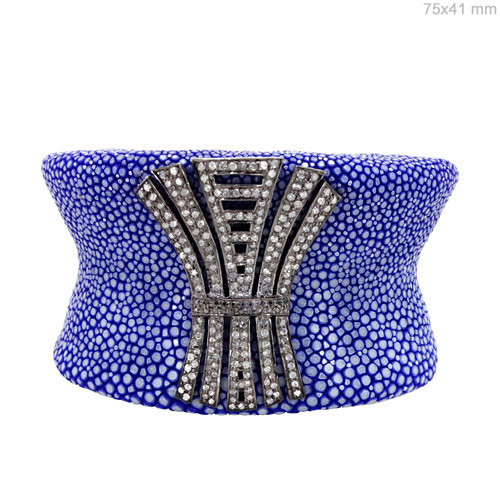 Sterling Silver Diamond Bangle