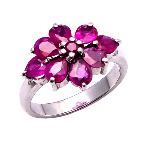925 sterling Silver Ruby gemstone ring
