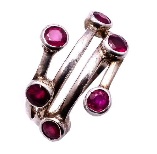 925 Sterling silver Ruby gemstone Ring
