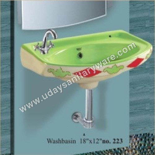 Square platform wash basins