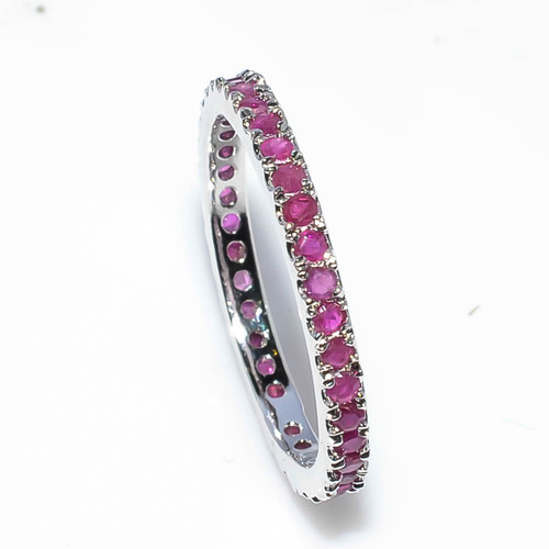925 sterling silver Ruby Gemstone Ring band