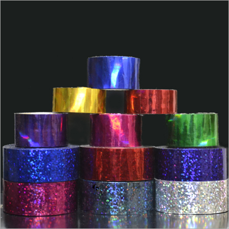Holographic Tapes Sequins Rainbow Pattern