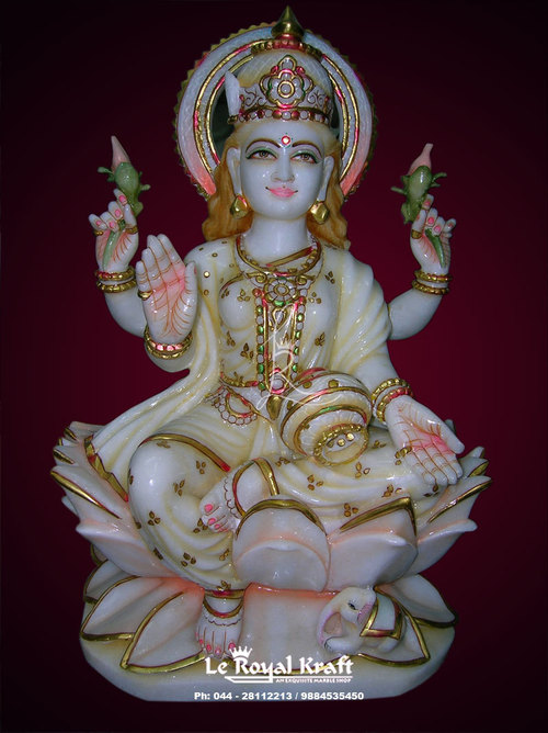 Marble Lakshmi Mata Sculpture