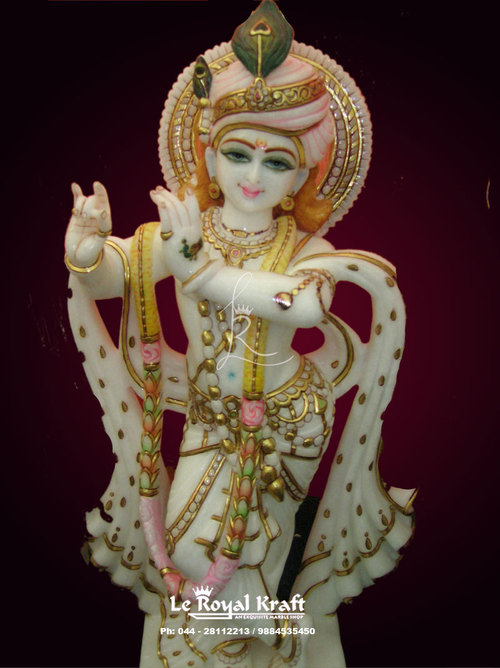 Lord Krishna Marble Idol