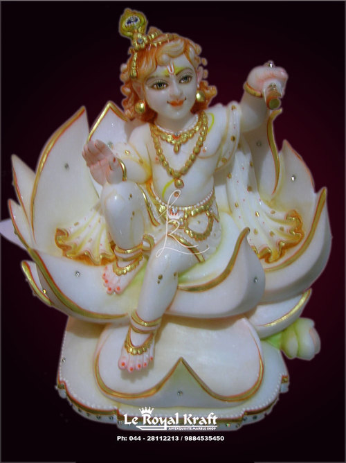 Lord Krishna Marble Statues