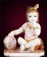 Marble Baby Krishna Statue