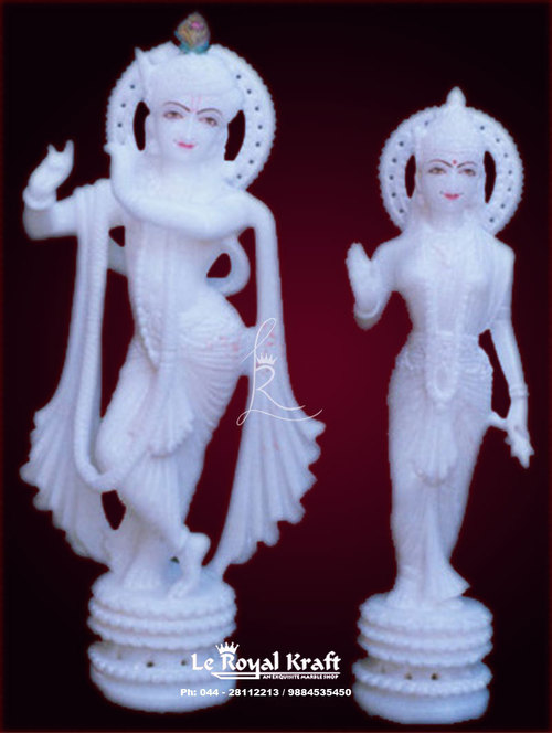 Marble Radha Krishna Murti