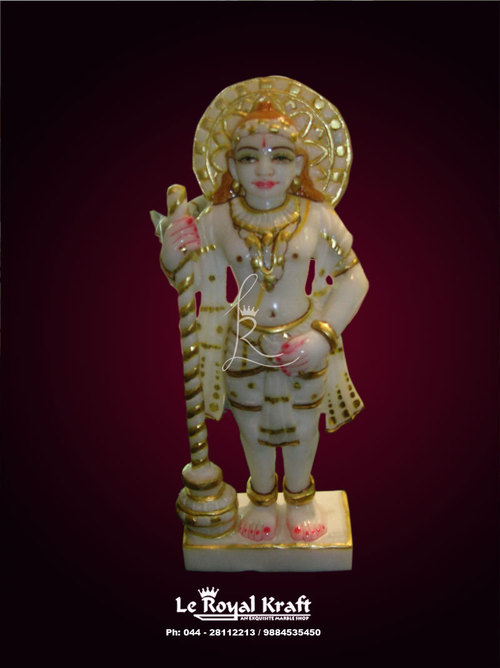 White Marble Krishna Sculpture