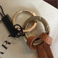 Leather Key Holder - Genuine Leather, 5x2 Cm, Brown | Durable, Elegant Design, Lightweight, Secure Closure, Easy To Use With Metal Clip Fastener