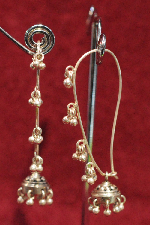 Jhumka Earrings - Metal Alloy