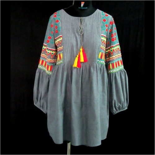 Indian Embroidered & Beaded Tunic
