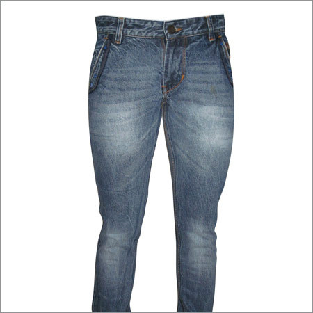 Mens Straight Fit Jeans - Cotton Blend, Various Sizes, Blue, Zipper Closure | Perfect Fit, Durable Stitching, Shrink Resistant, Comfortable Wear, Stylish Design, Trendy Look, 5 Pockets, Adjustable Waist