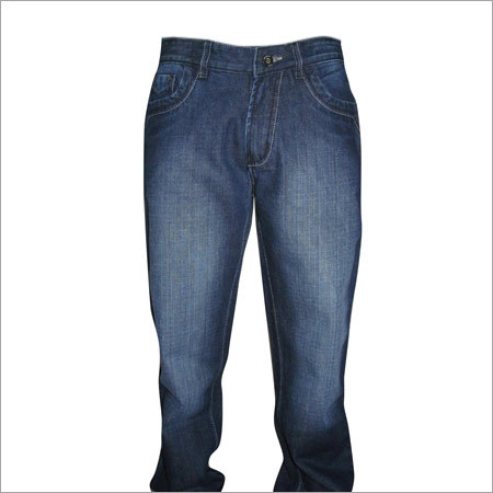 Mens Denim Jeans - Cotton Denim, Varied Waist Size, Blue | Durable, Stylish, Comfortable, Tear Resistant, Colorfast, Soft Texture, Perfect Stitching