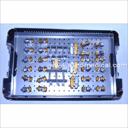 Small External Fixator Set - H Series Stainless Steel, 5mm Rod Diameter | Small Size, Versatile Clamps, Precise Fixation