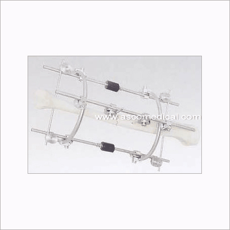 Half Ring External Fixator for Tibia and Fibula - Stainless Steel, Variable Size, Polished Finish | Stable Fixation, Precise Adjustment, Lightweight Design