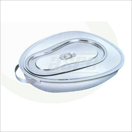 Bed Pan, Perfection Type - With Cover, SS