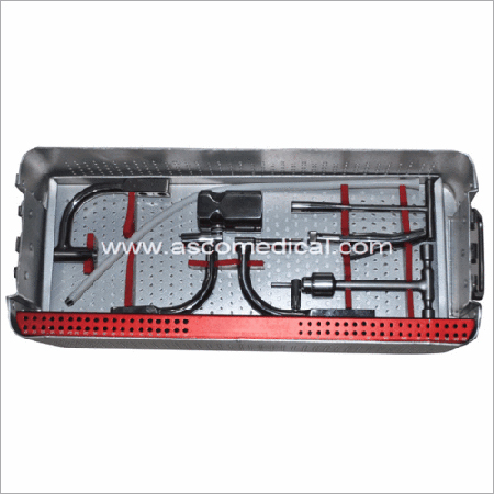 Instrument Set For Interlocking Nails - Stainless Steel 28pcs 30x20x5cm | Precise Placement Strong Fixation Minimally Invasive Durable Materials
