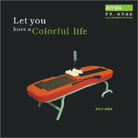 Folding Jade Massage Vibrating Bed - Jade, Fabric, Metal | Variable Sizes, Rugged Design, Portable, Adjustable Heat, Relaxing Vibration Features