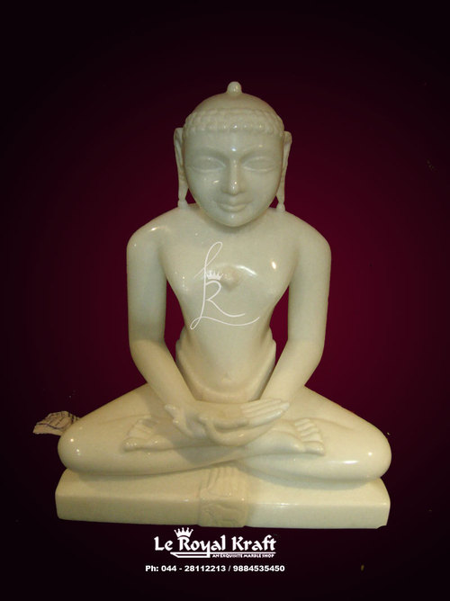 Marble Mahavira Statue  