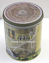 गोल टिन कंटेनर खाद्य सुरक्षा ग्रेड: हाँ