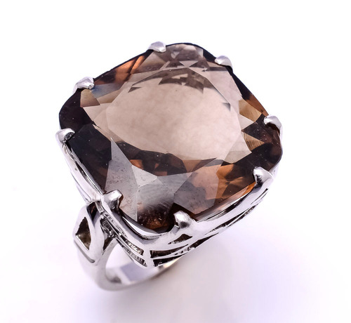 925 Sterling silver Smoly Topaz gemstone Ring