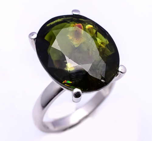 925 Sterling Silver Tourmaline Gemstone Ring
