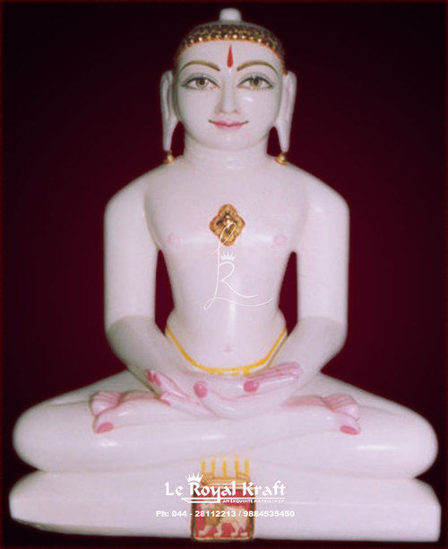 Marble Mahavir Statue