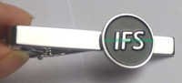 Tie Clip - Pure Brass, 18 Mm Size, 2 Mm Thickness | Custom Logo Options, High Micron Finish, Multiple Color Fillings
