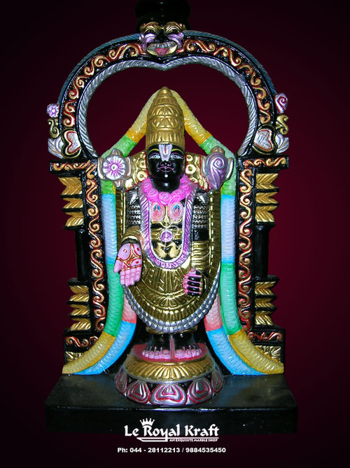 Black Marble Balaji Statue