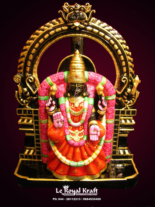 Black Marble Padmavati Idol