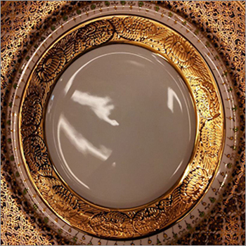Hand Painted Gold Crust Ceramic Plates 