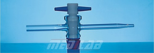 PTFE Key Stopcock - 12.5/14.5 Size, 1.5/2.5mm Bore, Chemically Inert, Leak-Proof, Interchangeable