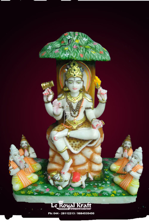 Marble Dakshinamurti Statue