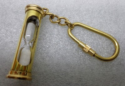 Brass Sand Timer Key chain