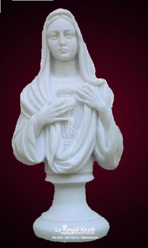 Marble Mother Mary Statue