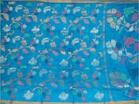 Silk Uppada Sarees - Cotton Silk Fabric, Multicolor Printed Design , Versatile For Rainy, Spring, Summer, And Winter Seasons
