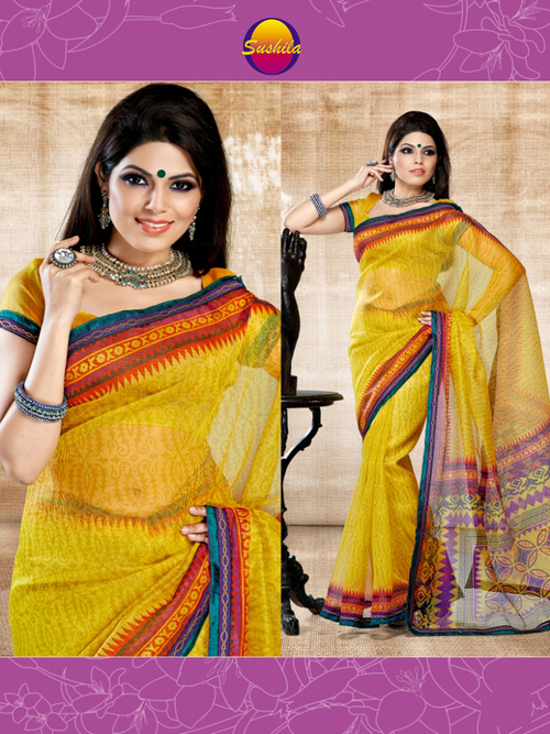 Printed Saree Super Net