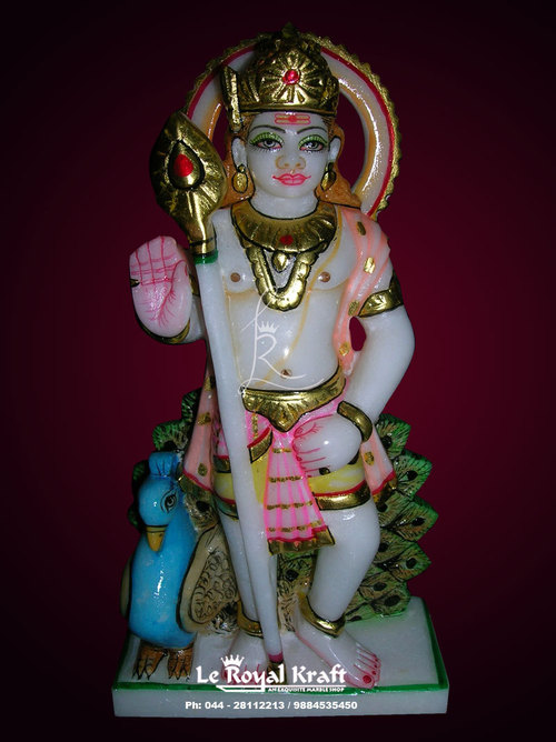 Marble Murugan Statue