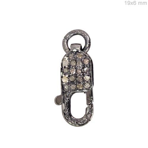 Pave Diamond Silver Lock Finding