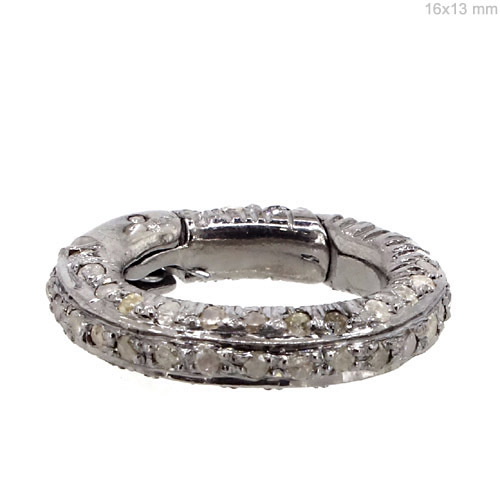 Sterling Silver Pave Diamond Finding