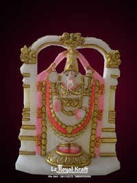 Marble Tirupati Balaji Statue  - Color: White