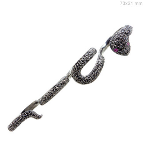 Ruby Diamond Silver Ring Jewelry