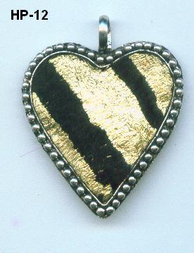 Heart Shaped Leather Pendants