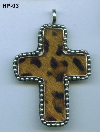 Leather Jesus Cross Necklace