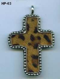Leather Jesus Cross Necklace