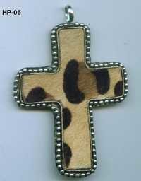 Leather Cross Pendant