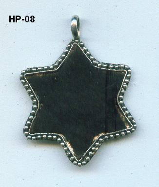 Star Shaped Leather Pendant